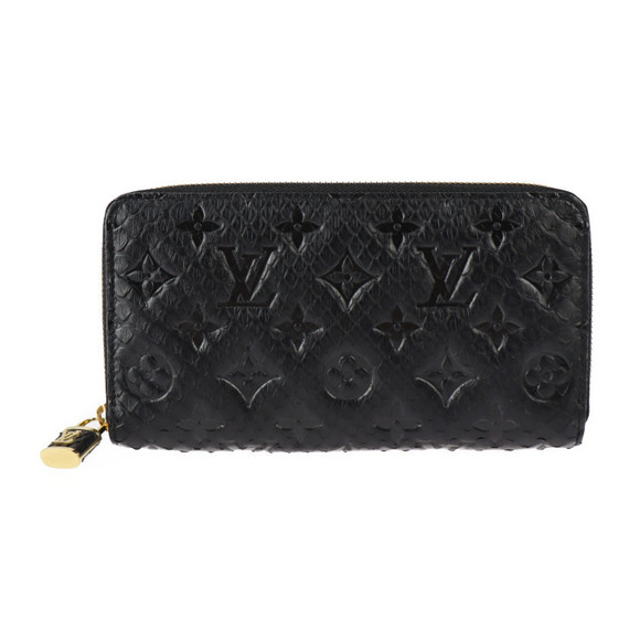 Louis Vuitton Zippy Long Wallet Python Black - Picture 1 of 9